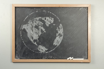 Chalkboard World Globe