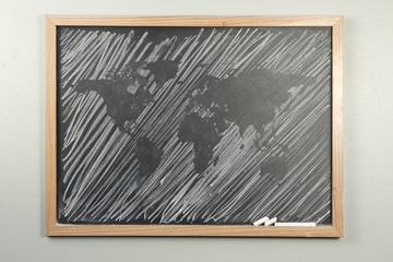 Chalkboard World Map