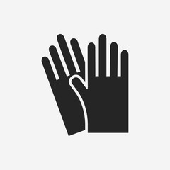 cleaning gloves icon