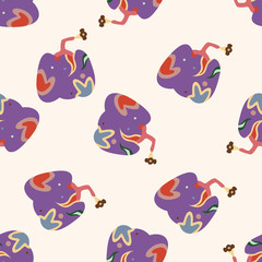 style pumpkin cartoon , cartoon seamless pattern background