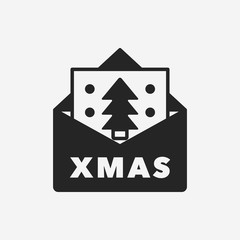 Christmas card icon