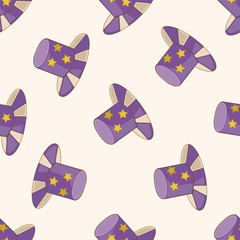circus props , cartoon seamless pattern background