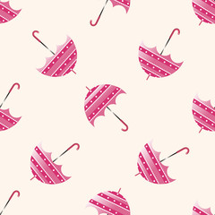 Umbrella , cartoon seamless pattern background