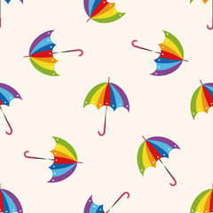 Umbrella , cartoon seamless pattern background
