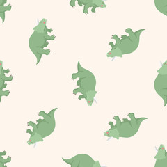 dinosaur cartoon , cartoon seamless pattern background