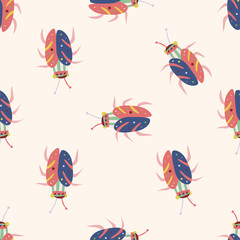 bug cartoon , cartoon seamless pattern background