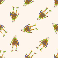 robot , cartoon seamless pattern background