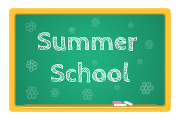 vector blackboard stationery Summer School