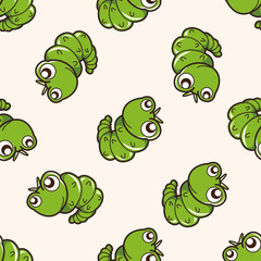 bug cartoon , cartoon seamless pattern background