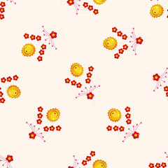 baby hanging , cartoon seamless pattern background