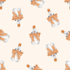 gift theme icon 10, cartoon seamless pattern background