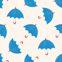 Umbrella theme,emets , cartoon seamless pattern background
