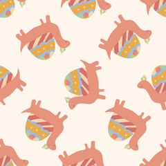 animal turtle , cartoon seamless pattern background
