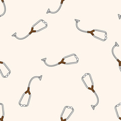 Stethoscope , cartoon seamless pattern background