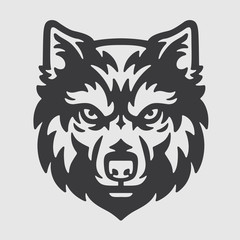 Fototapeta premium Godło maskotka Logo głowa wilka