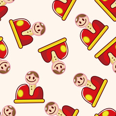 Amusement park facilities , cartoon seamless pattern background