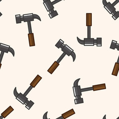 hammer , cartoon seamless pattern background