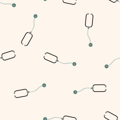 Stethoscope , cartoon seamless pattern background