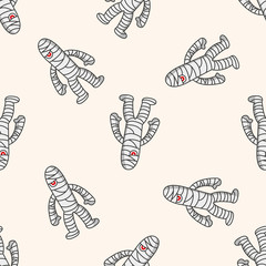 bizarre monster , cartoon seamless pattern background