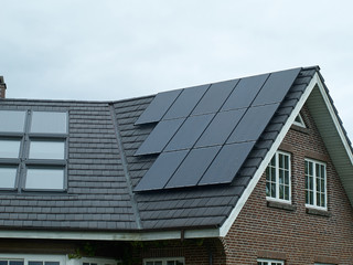 Naklejka premium Solar panel for green, environmentally friendly energy