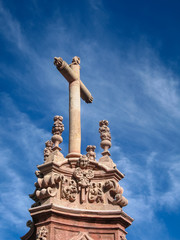 Cross near Cathedral of Taxco, Mexico