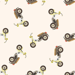transportation motor, , cartoon seamless pattern background