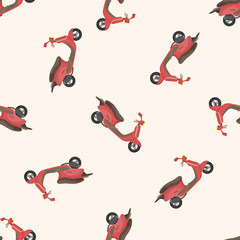 transportation motor, , cartoon seamless pattern background