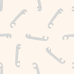 work tool wrench , cartoon seamless pattern background