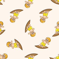 Extreme Sports , cartoon seamless pattern background