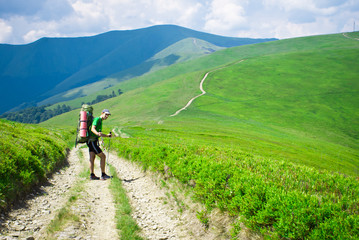 Obraz premium Hiking in the mountains