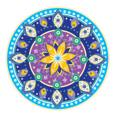 Flower pattern mandala