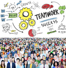 Teamwork Team Collaboration Connection Togetherness Concept