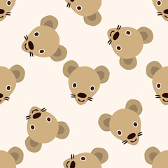 animal mouse cartoon , cartoon seamless pattern background