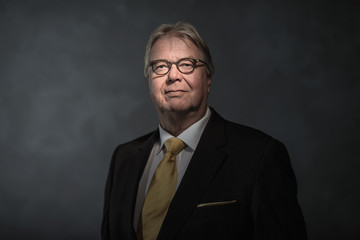 Middle-aged businessman wearing eyeglasses