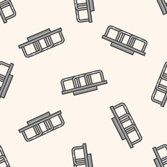 Amusement park facilities , cartoon seamless pattern background