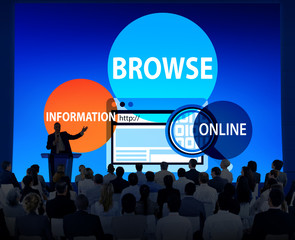 Browse Browser Searching Information Connection Web Concept