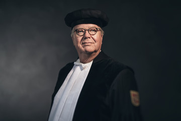 Fototapeta na wymiar Portrait of Magistrate in Traditional Costume