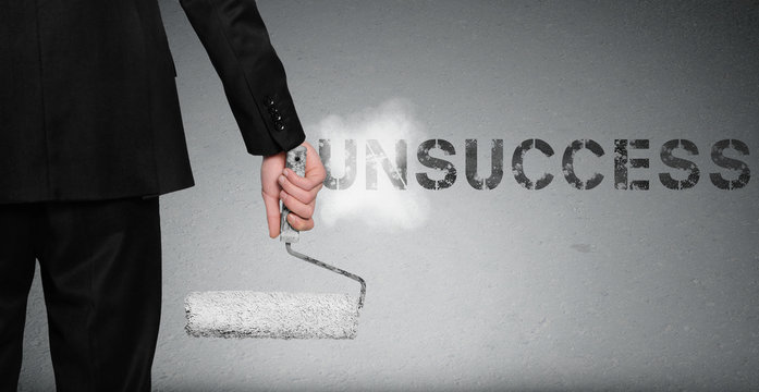 Unsuccess Word Painting On Wall