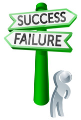 Success or Failure concept