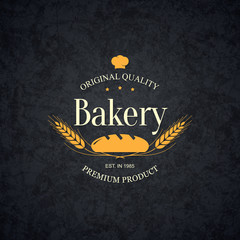 Vintage logotype for bakery and bread shop - 85718579