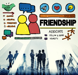 Friendship Group People Social Media Loyalty Concept