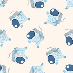 Space astronaut , cartoon seamless pattern background