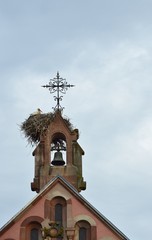 Storchennest am Kirchturm