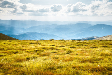 Mountain landscape in autumn