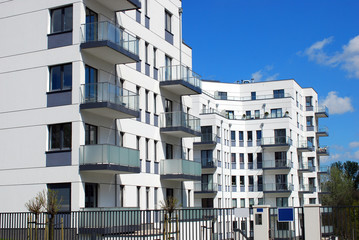 complex of modern apartments