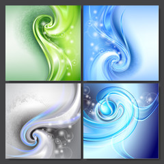 Abstract blue green background