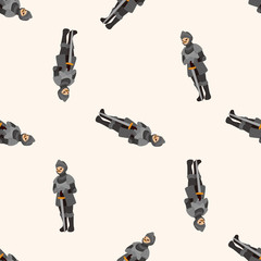 Fototapeta premium knight , cartoon seamless pattern background