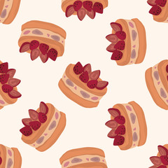 decorating cake 10, cartoon seamless pattern background