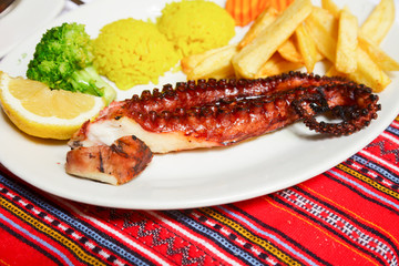 Grilled octopus in Crete