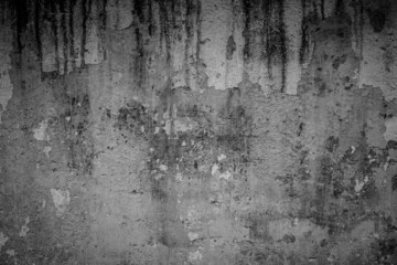 Old grunge wall texture background in black and white